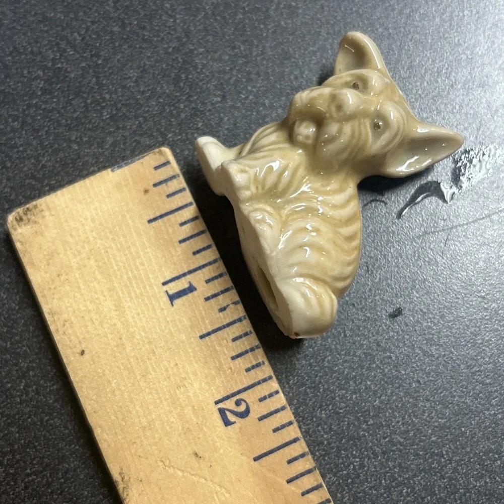 Vintage Small Sitting Scottie Dog Figurine Made in Japan